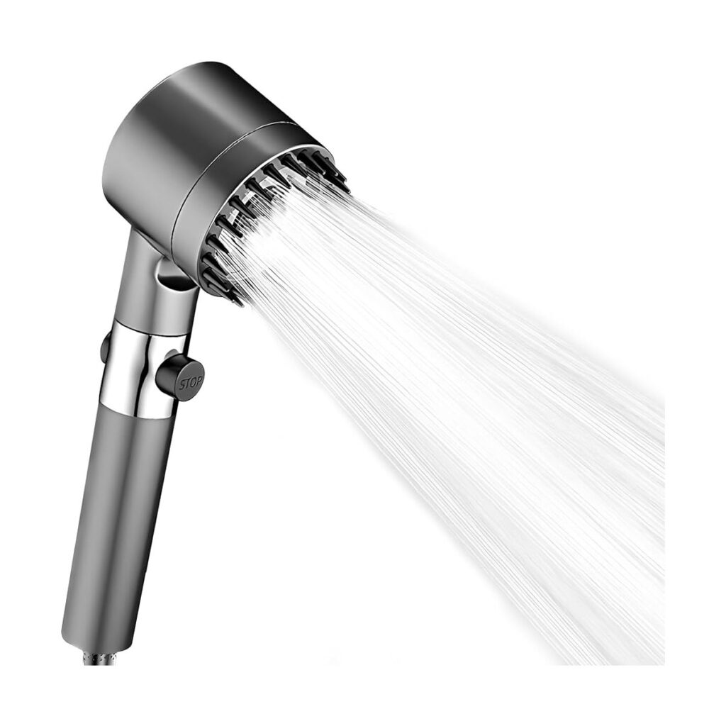 Pommeau de douche haute pression 3 jets